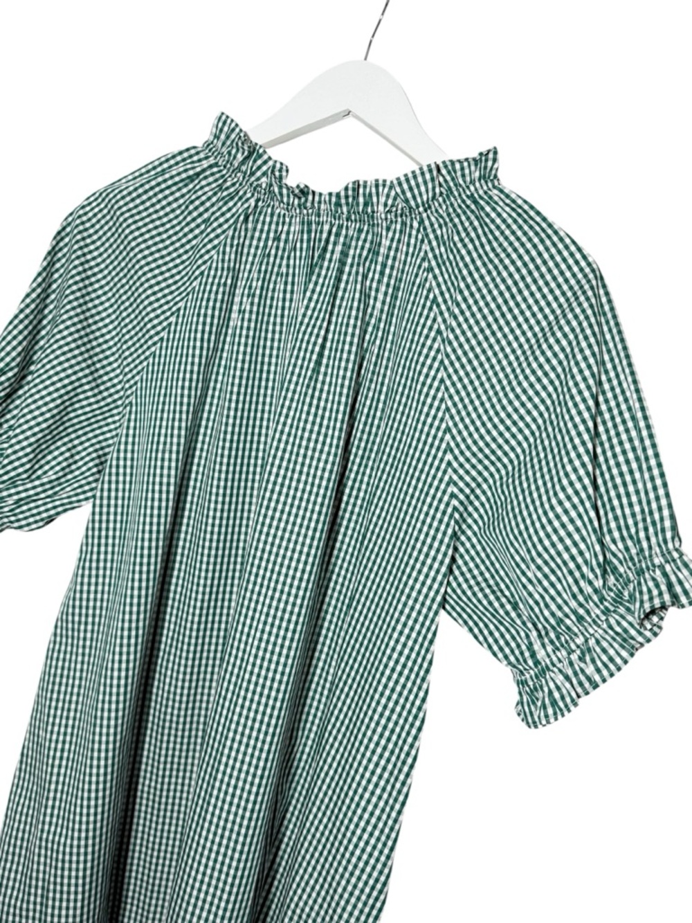 Hill House Katherine Nap Dress in Emerald Green Gingham Size Large - Picture 7 of 10